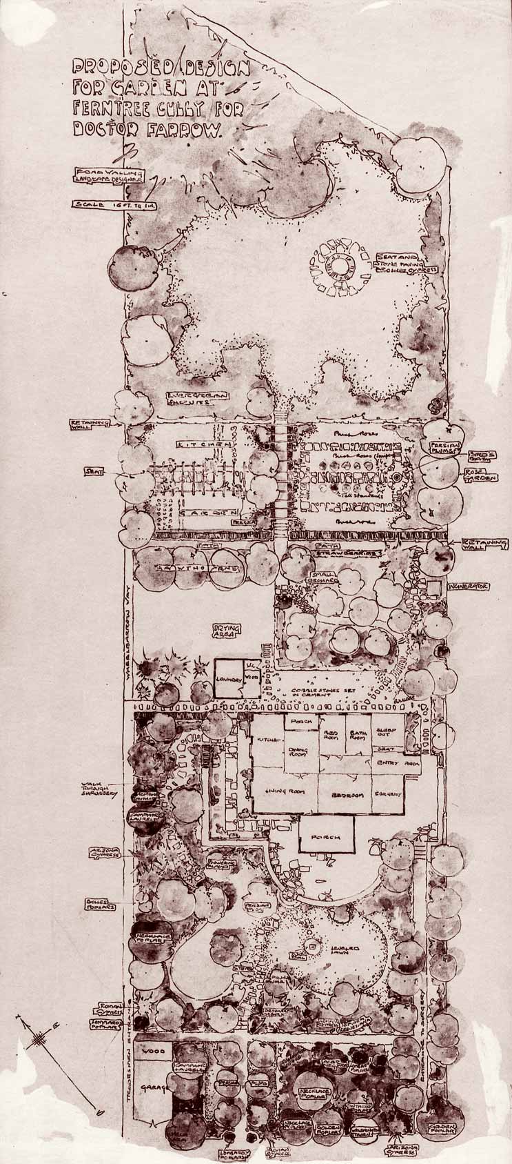 Proposed Garden Design Plan, Farrow.